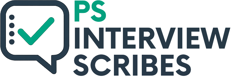 PS Interview Scribes Logo